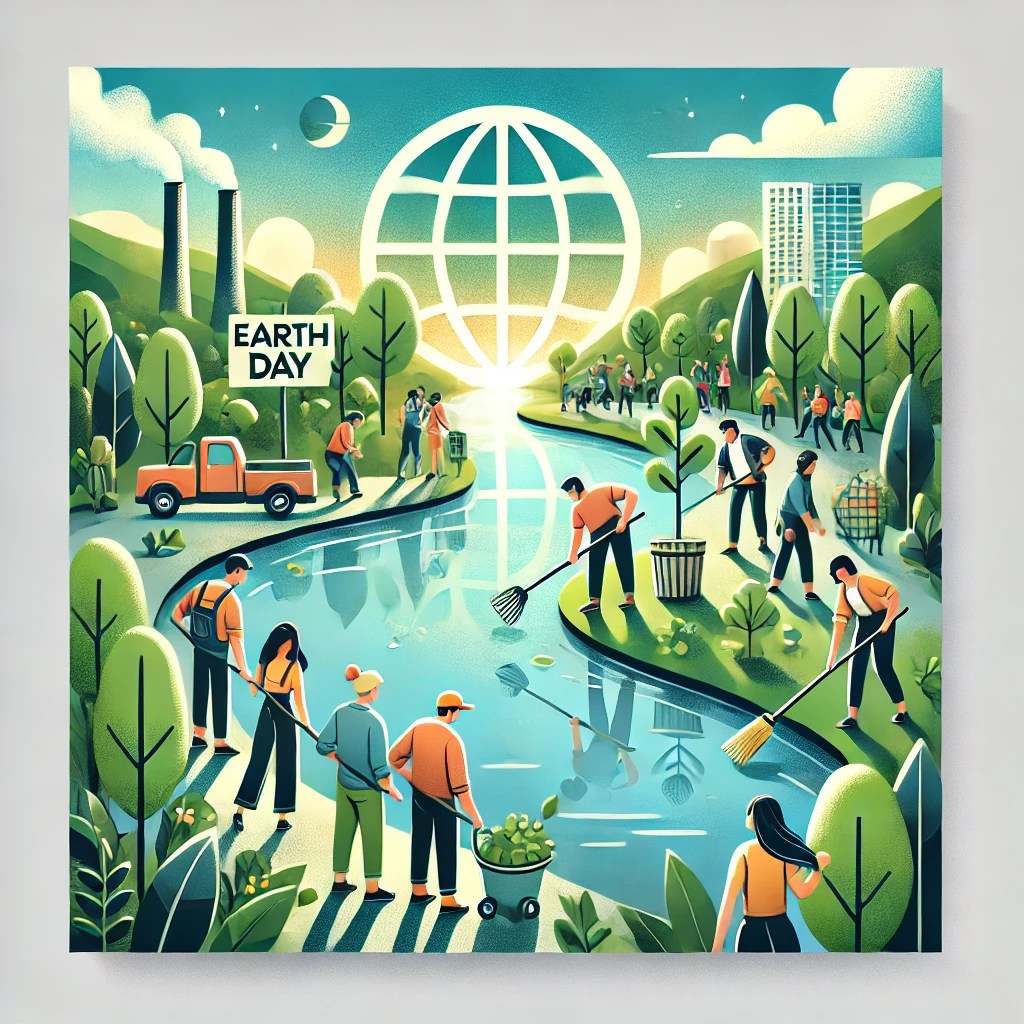 modern environmental philosophies, highlighting collective care for the planet