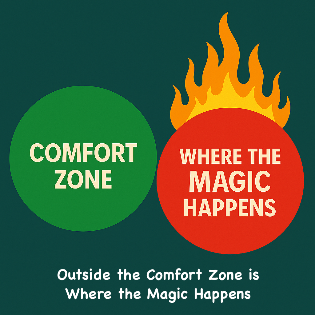 Outside the Comfort Zone is Where the Magic Happens